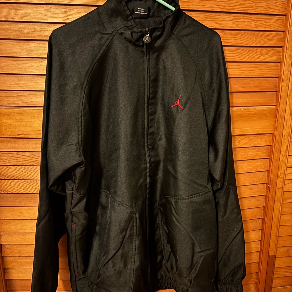 Jordan Men's Black Full Zip Jacket Large